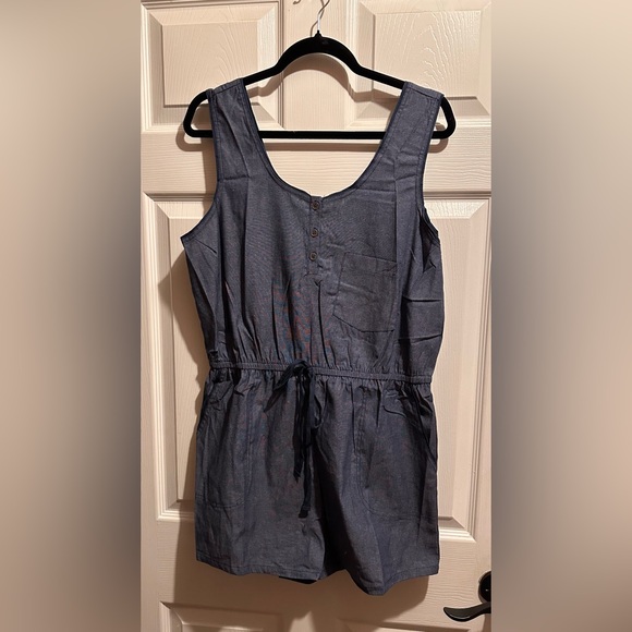 Umgee Pants - Umgee Sleeveless/Shorts Romper in Denim